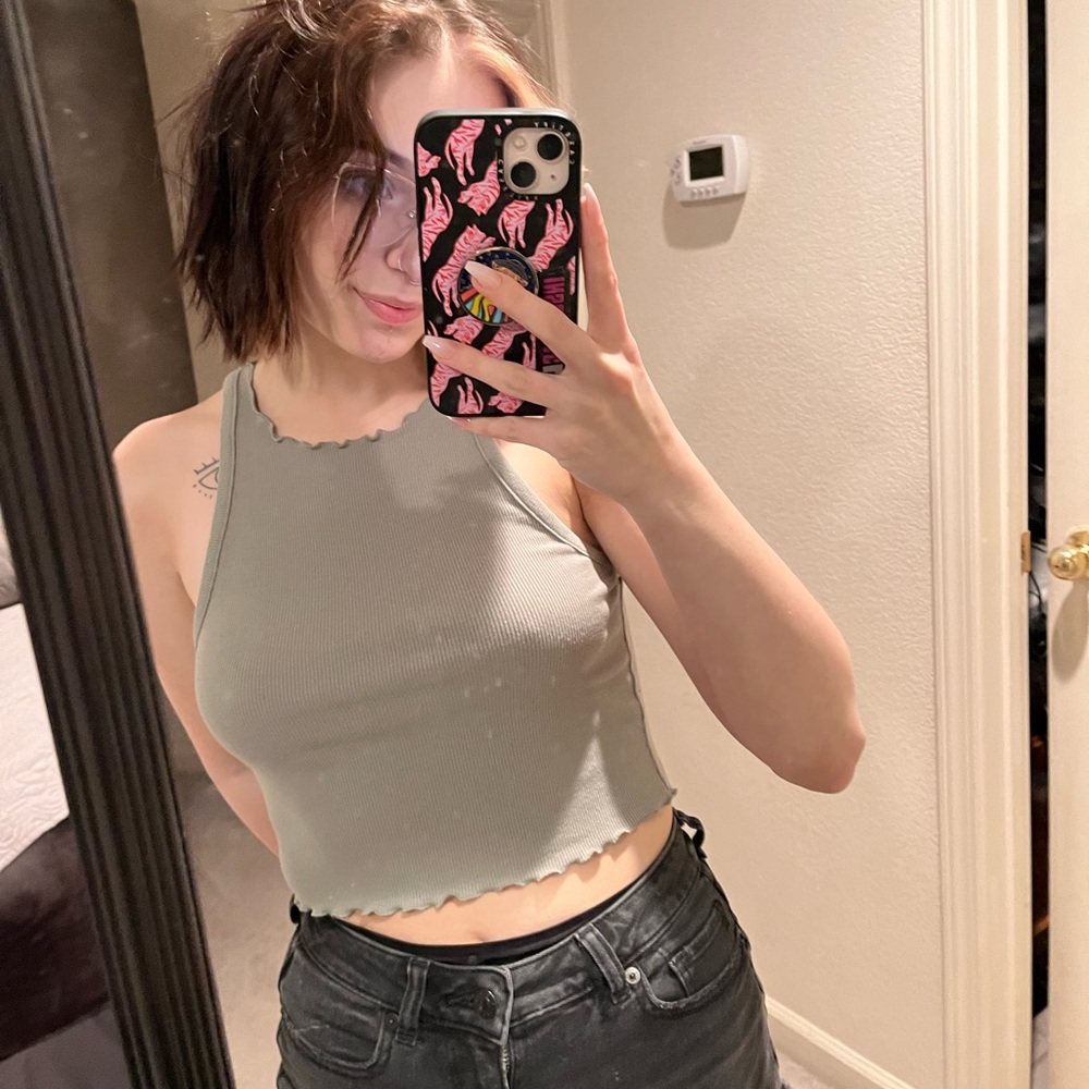 green forever 21 tank